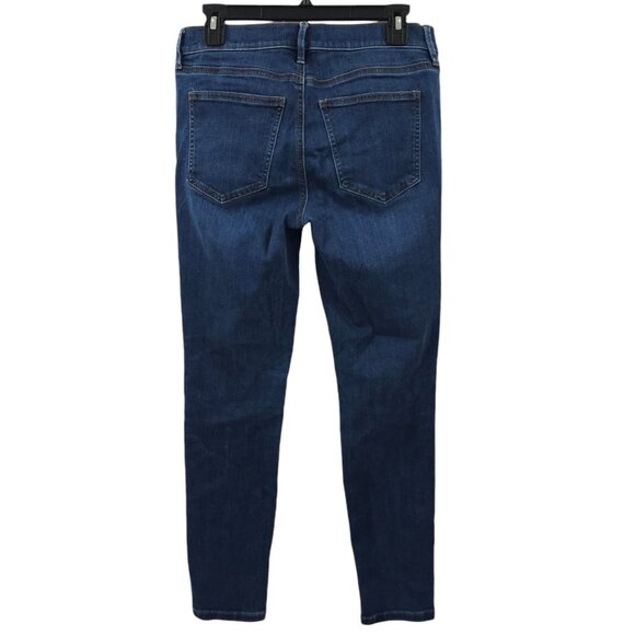 Ann Taylor The Skinny Stretch Dark Wash Jeans Womens Size 6 Mid Rise Denim - Picture 2 of 11